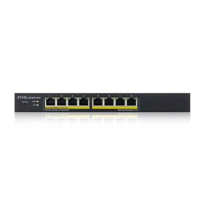 อุปกรณ์เน็ตเวิร์ค, Network Zyxel, 8-port, Smart Managed PoE Switch, GS1900-8HP