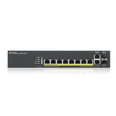 อุปกรณ์เน็ตเวิร์ค, Network, Zyxel, 8-port, PoE Switch with, GS2220-10HP