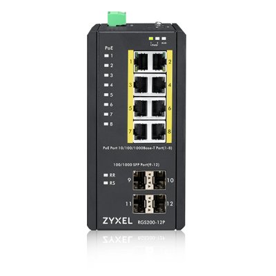อุปกรณ์เน็ตเวิร์ค, Network, Switch, Zyxel, Zyxel RGS200-12P, RGS200-12P