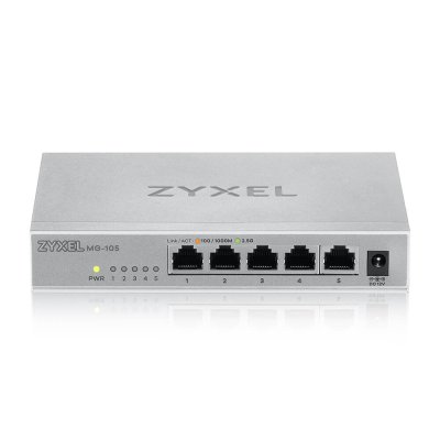 อุปกรณ์เน็ตเวิร์ค, Network, Zyxel, Gigabit Switching Hub, 5-port, MG100 Series, MG-105