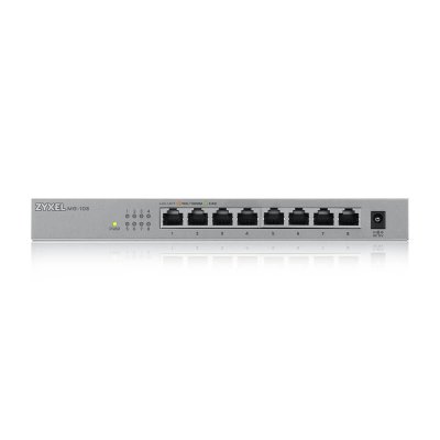 อุปกรณ์เน็ตเวิร์ค, Network, Zyxel, Gigabit Switching Hub, 8-port, MG100 Series, MG-108