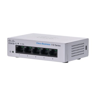 Cisco Business CBS110 Unmanaged 5-port GE Desktop Switch (CBS110-5T-D-EU)
