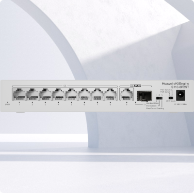 อุปกรณ์เน็ตเวิร์ค, Network, Switch, Huawei, Huawei S110-Series, Huawei S110-8P2ST, S110-8P2ST