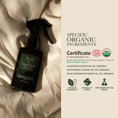 100ml สเปรย์ฉีดหมอน Nightfall Forest Calming Pillow Mist นวัตกรรมอโรม่าบำบัดปรับมู้ด นอนผ่อนคลาย หลับสบาย 100ml สเปรย์ฉีดหมอน Nightfall Forest Calming Pillow Mist นวัตกรรมอโรม่าบำบัดปรับมู้ด นอนผ่อนคลาย หลับสบาย