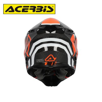 ACERBIS STEEL CARBON 22-06 HELMET NERO/ARANCIO FLUO