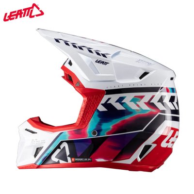 LEATT HELMET KIT MOTO 8.5 ROYAL BLUE/RED WITH 5.5 GOGGLE