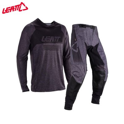 LEATT MOTO 4.5 JERSEY&PANT STEALTH BLACK/GREY V26