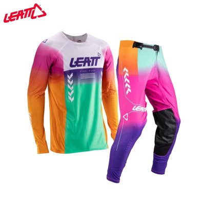 LEATT MOTO 5.5 I.K.S JERSEY&PANT PINATA TEAL V26