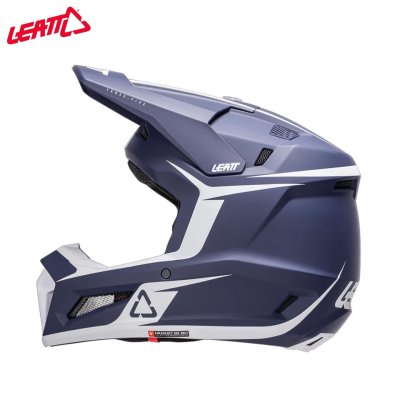 LEATT HELMET KIT MOTO 3.5 BLUE WITH 3.5 GOGGLE LEATT HELMET KIT MOTO 3.5 BLUE WITH 3.5 GOGGLE