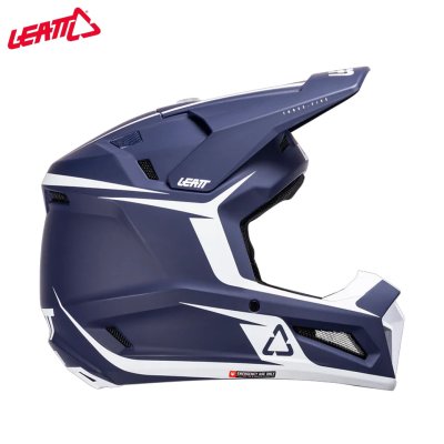 LEATT HELMET KIT MOTO 3.5 BLUE WITH 3.5 GOGGLE LEATT HELMET KIT MOTO 3.5 BLUE WITH 3.5 GOGGLE