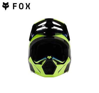 FOX V1 STREAK HELMET BLACK/YELLOW