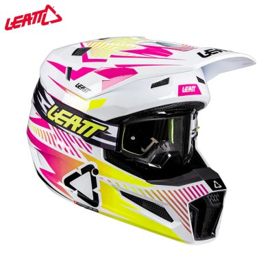 LEATT HELMET KIT MOTO 3.5 STORM PINK WITH 3.5 GOGGLE