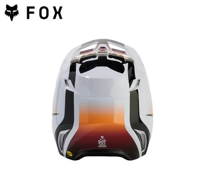 FOX YOUTH V1 FLORA HELMET WHITE/BLACK