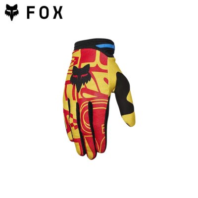 FOX 180 RACE SPEC GLOVE PALE YELLOW