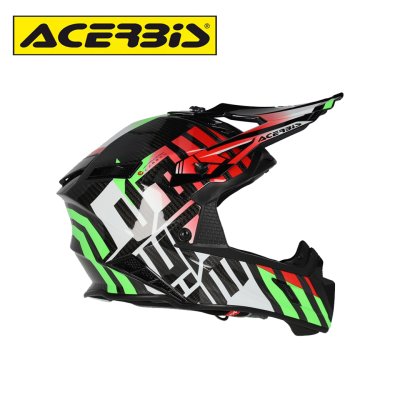 ACERBIS STEEL CARBON 22-06 HELMET GREEN/RED