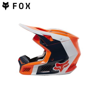 FOX V3 RS EFEKT HELMET, ECE FLUORESCENT  ORANGE