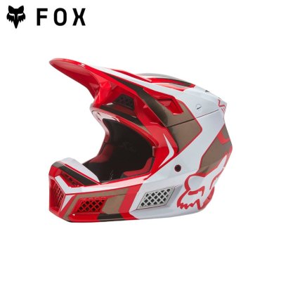 FOX V3 RS MIRER HELMET, ECE  FLUORESCENT RED