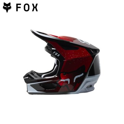 FOX V2 VIZEN  HELMET, ECE  FLUORESCENT RED