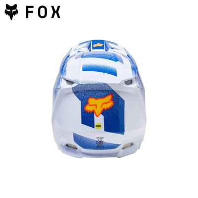 FOX V2 RKANE  HELMET, ECE  ORANGE/BLUE