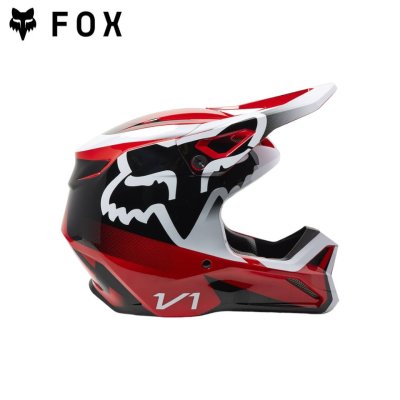 FOX V1 LEED HELMET, DOT/ECE   FLUORESCENT RED