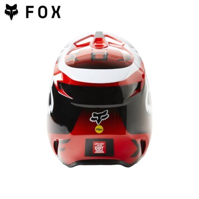 FOX V1 LEED HELMET, DOT/ECE   FLUORESCENT RED