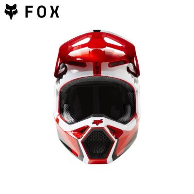 FOX V1 LEED HELMET, DOT/ECE   FLUORESCENT RED