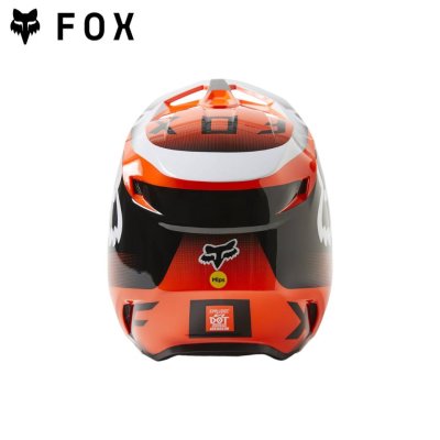 FOX V1 LEED HELMET, DOT/ECE   FLUORESCENT  ORANGE