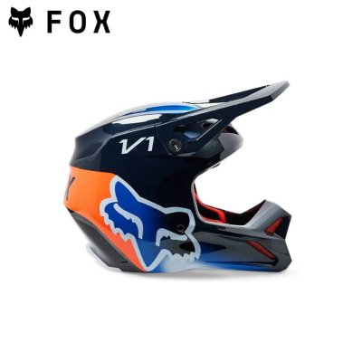 FOX V1 TOXSYK HELMET, DOT/ECE   MIDNIGHT  BLUE