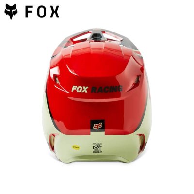 FOX V1 XPOZR HELMET, DOT/ECE   FLUORESCENT  RED