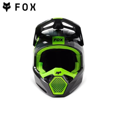 FOX V1 XPOZR HELMET, DOT/ECE   BLACK/GREY