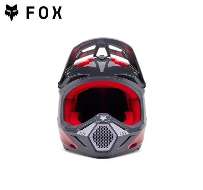 FOX V3 VOLATILE HELMET GREY/RED