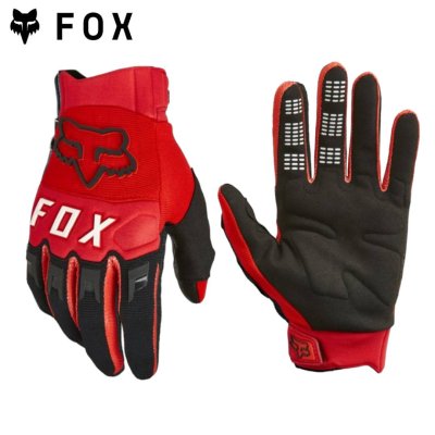 FOX DIRTPAW GLOVE FLUORESCENT RED