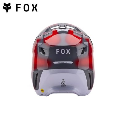 FOX V3 VOLATILE HELMET GREY/RED