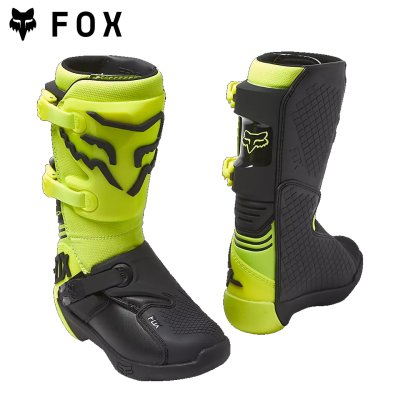 FOX YTH COMP BOOT-BUCKLE   FLUORESCENT  YELLOW