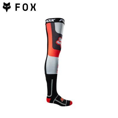 FOX FLEXAIR KNEE BRACE SOCK  FLUORESCENT RED