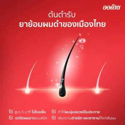 Audace Color Crème-Tone Oil Shampoo Tint ยาย้อมผมดำ สูตร 5 นาที ไม่ไหลเยิ้ม