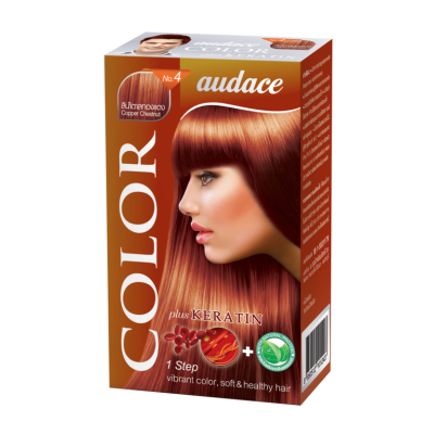 ออด๊าซคัลเลอร์ No.4 น้ำตาลทองแดง 30 มล.