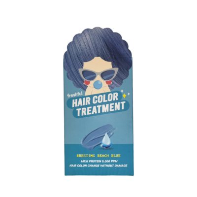 ออด๊าซ เฟรชฟูล แฮร์คัลเลอร์ ทรีทเม้นท์ เรสติ้ง บีชบลู (สีฟ้าอ่อน)