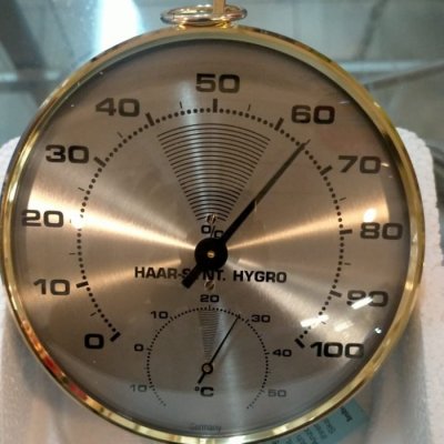 TFA Thermohygrometer Analog brass ring 45.2007