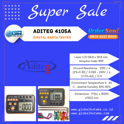 Aditeg 4105A Digital Earth Tester