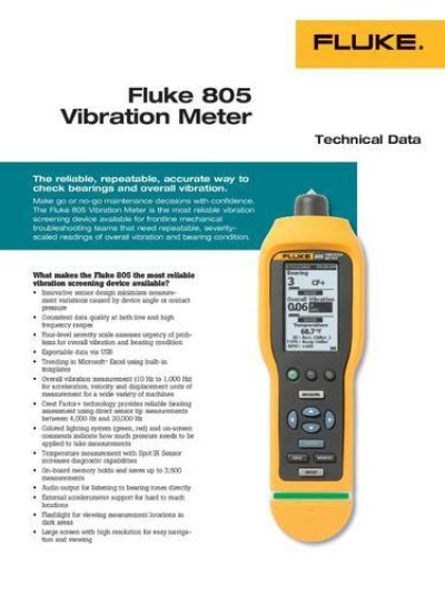 Fluke 805 Vibration Meter