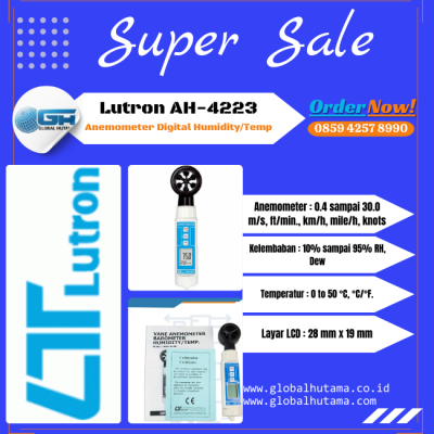 Lutron AH-4223 Digital Anemometer