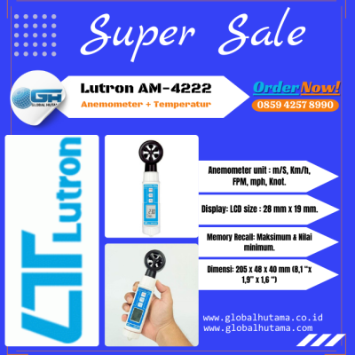 Lutron AM-4222 Anemometer + Temperatur