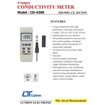 Lutron CD-4306 Conductivity Meter