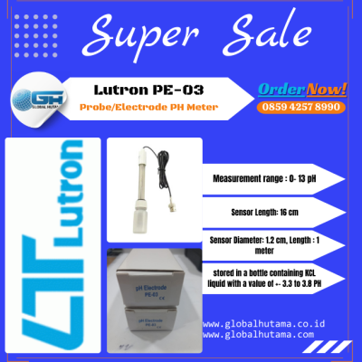 Lutron PE-03 Probe/Electrode PH Meter