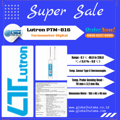 Lutron PTM-816 Termometer Digital