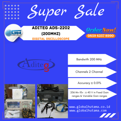 Aditeg ADS-2202 Digital Oscilloscope 200Mhz