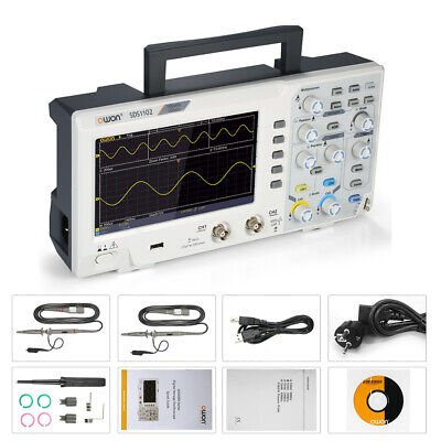 Owon SDS-1102 Digital Oscilloscope 100Mhz 2 Channel