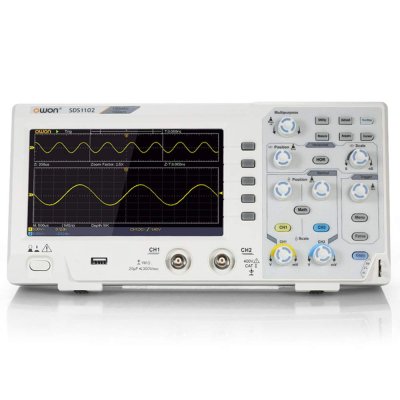 Owon SDS-1102 Digital Oscilloscope 100Mhz 2 Channel