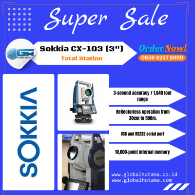 Sokkia CX-103 Total Station 3"